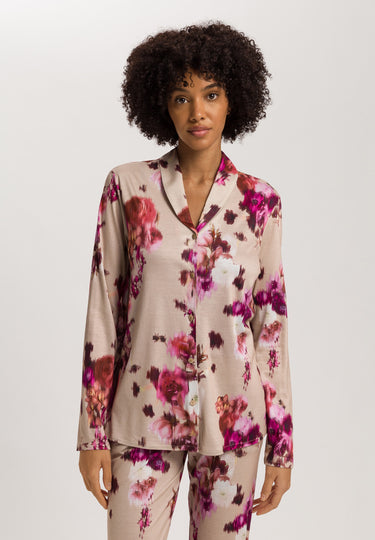 Olivia Soft Tencel™ Collared Shirt | Flower Art Print 74775-3051